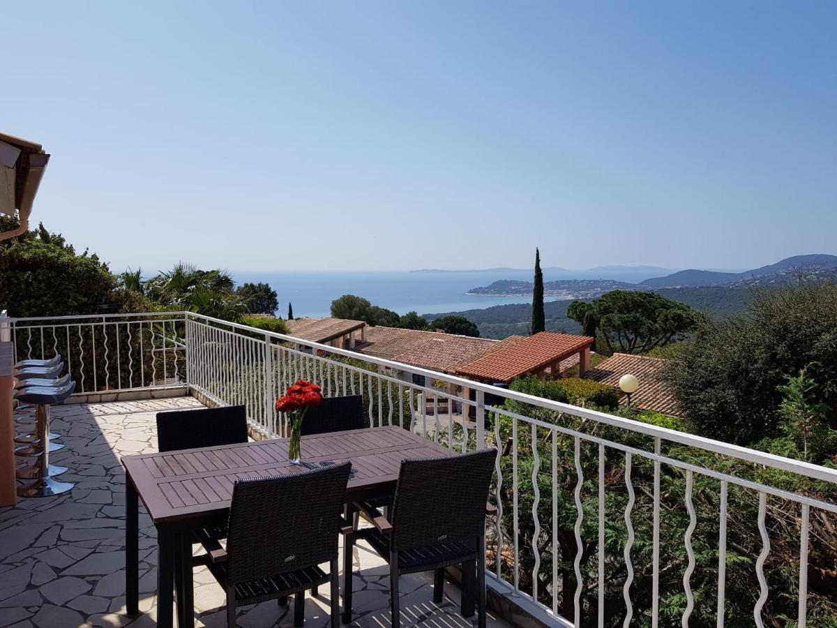 Villa Mit Grossartigem Panoramablick Auf Das Meer Und Direkt Am Pool La Croix-Valmer Dış mekan fotoğraf